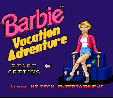 Barbie Vacation Adventure (USA) (Proto) screen shot title